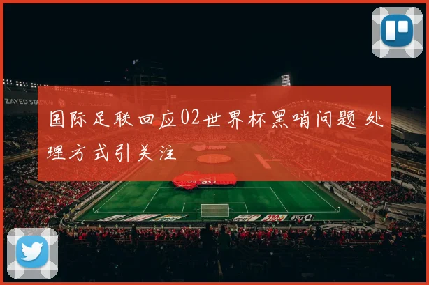 国际足联回应02世界杯黑哨问题 处理方式引关注